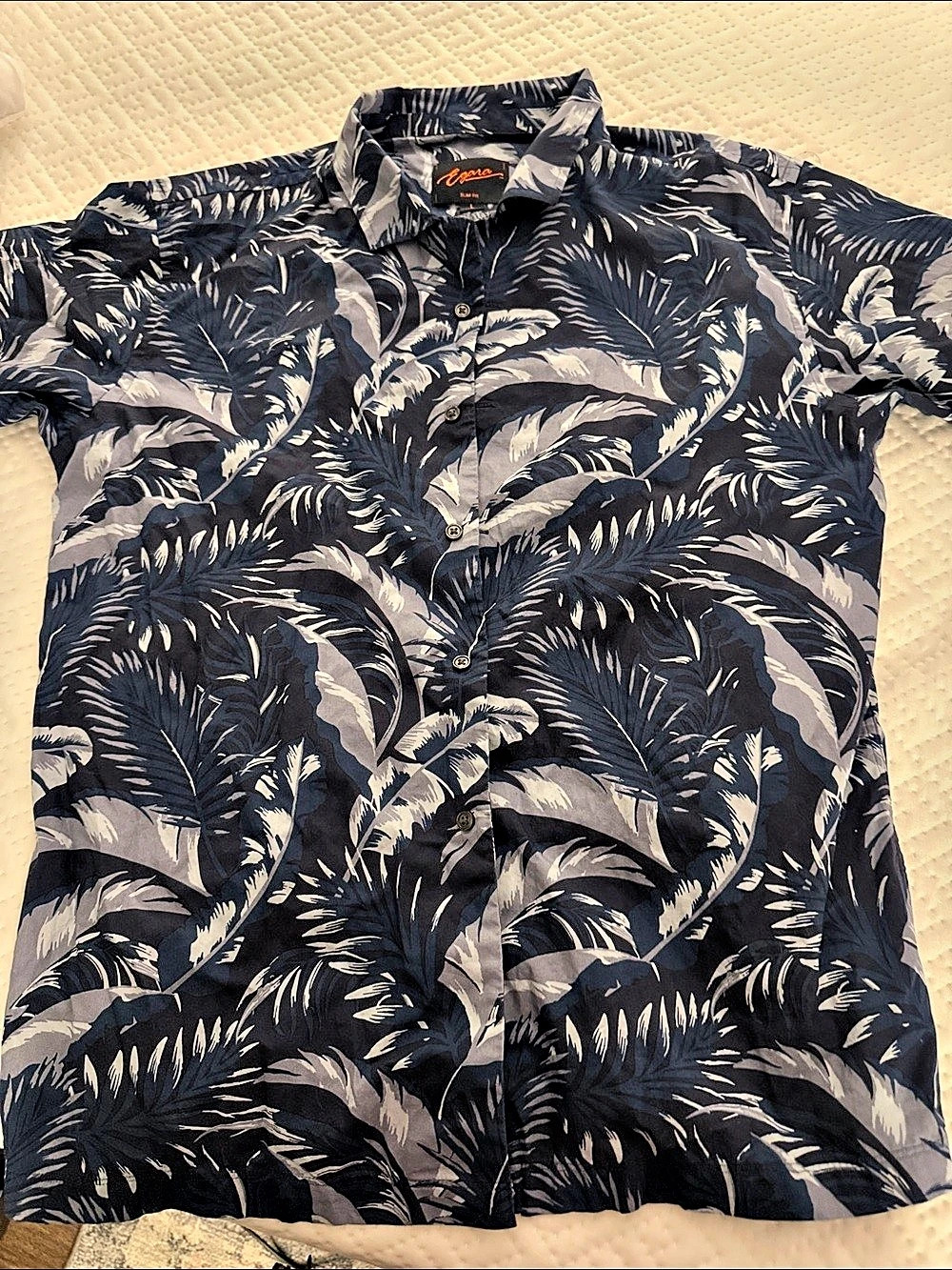 Egara Men's Floral Cotton Shirt Size Large